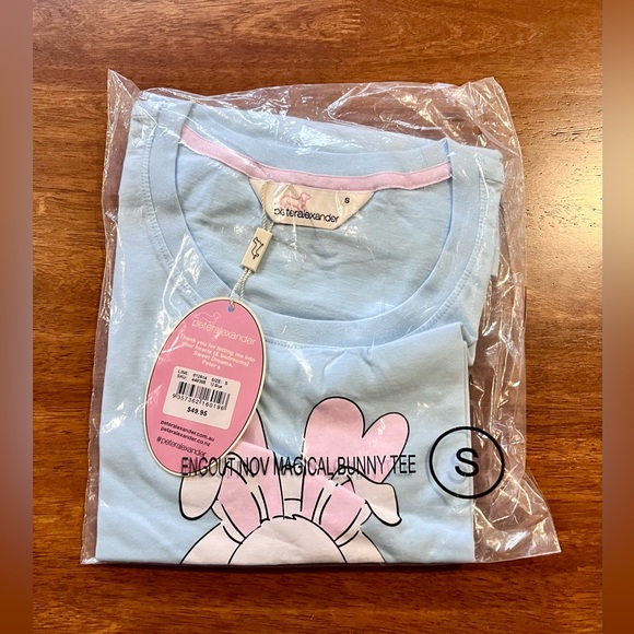 ***SOLD*** 💕🐰 Peter Alexander Bunny PJ Top 🐰💕 Pyjama Tee Size Small RRP $50 - Picture 7 of 8